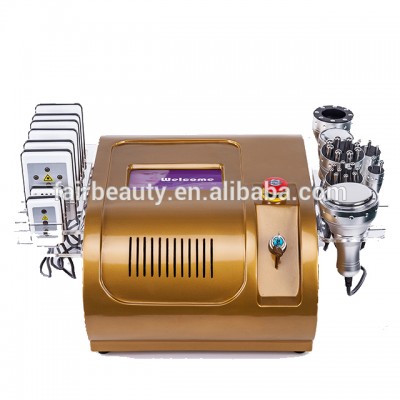 2018 New gold color Cavitation Vacuum Weight Loss Rf Body machine